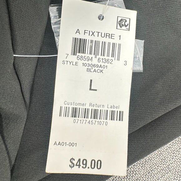 NEW! And NOW THIS Women High Rise Pants‎ Wide Leg Black $49 Trendy Large - Picture 6 of 12